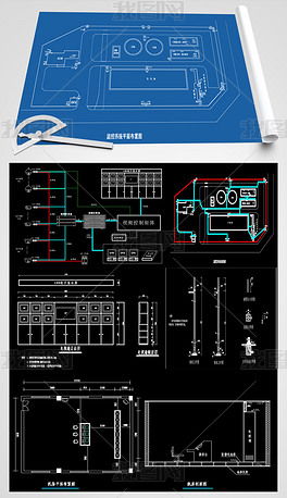 某污水处理厂监控智能化CAD系统图与平面设计概述
